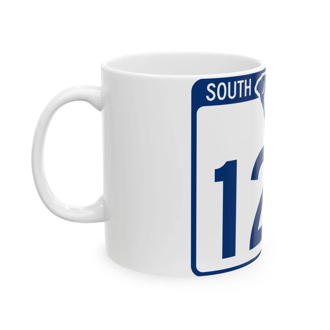 South Carolina 122 (South Carolina) (Road Sign) White Coffee Mug - Go Mug Yourself