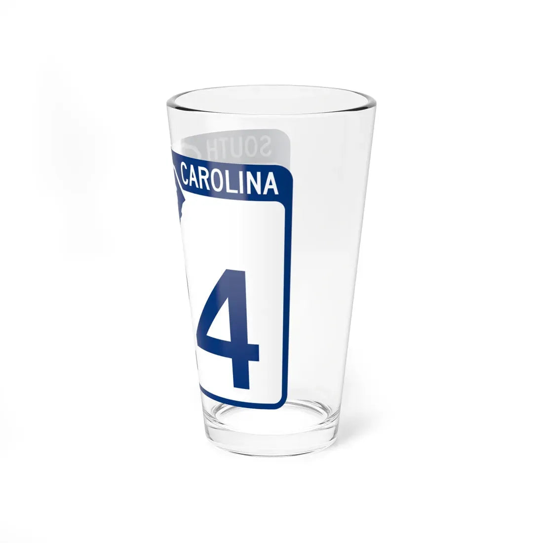 South Carolina 124 (South Carolina) (Road Sign) Pint Glass 16oz - Go Mug Yourself