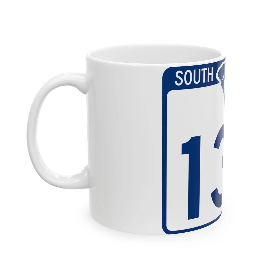 South Carolina 130 (South Carolina) (Road Sign) White Coffee Mug - Go Mug Yourself