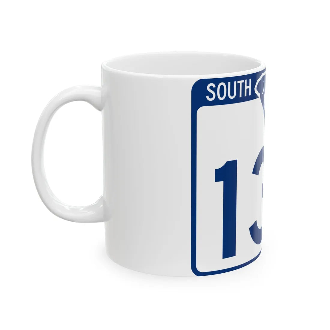 South Carolina 134 (South Carolina) (Road Sign) White Coffee Mug - Go Mug Yourself