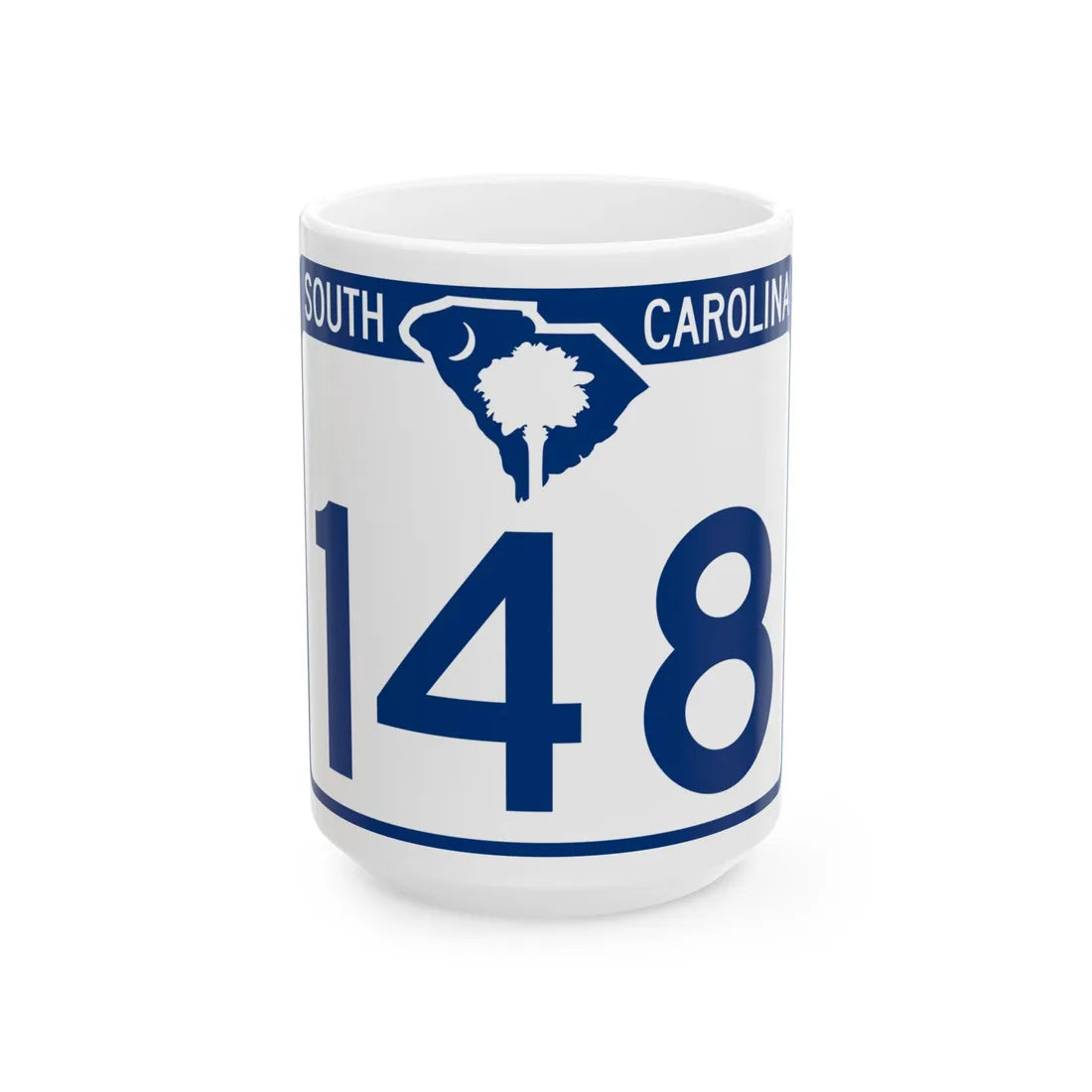 South Carolina 148 (South Carolina) (Road Sign) White Coffee Mug 15oz - Go Mug Yourself