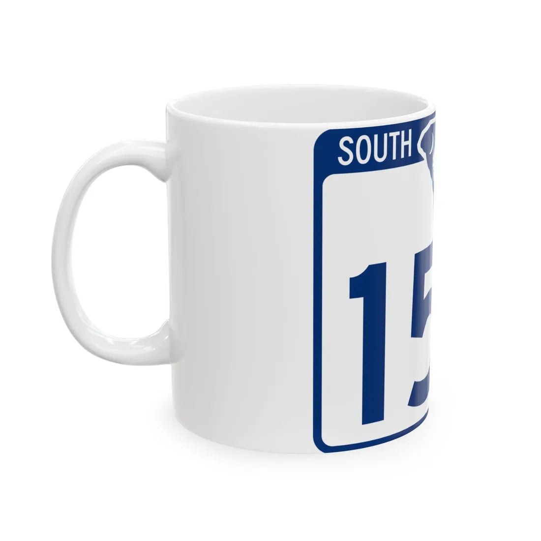 South Carolina 150 (South Carolina) (Road Sign) White Coffee Mug - Go Mug Yourself