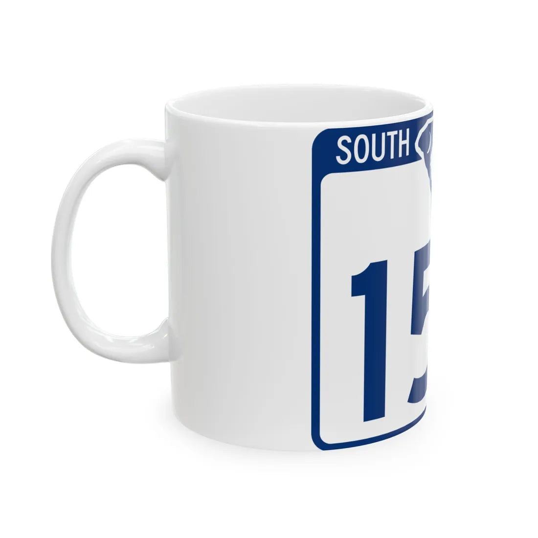 South Carolina 153 (South Carolina) (Road Sign) White Coffee Mug - Go Mug Yourself