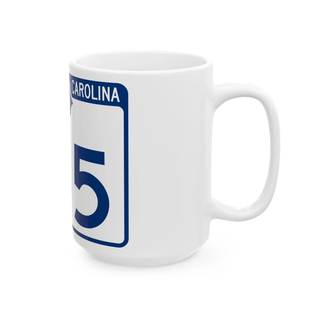 South Carolina 155 (South Carolina) (Road Sign) White Coffee Mug - Go Mug Yourself