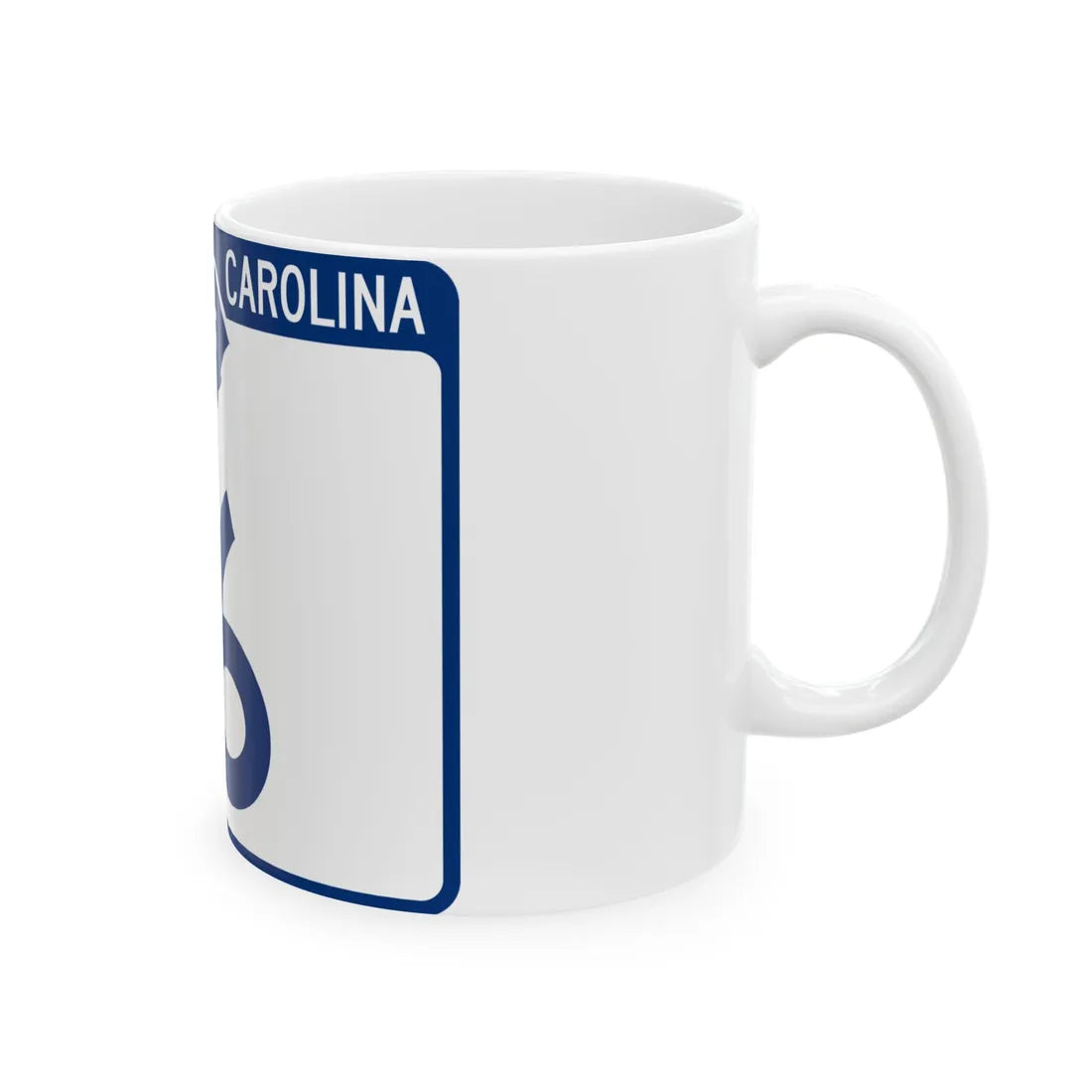 South Carolina 16 (South Carolina) (Road Sign) White Coffee Mug - Go Mug Yourself