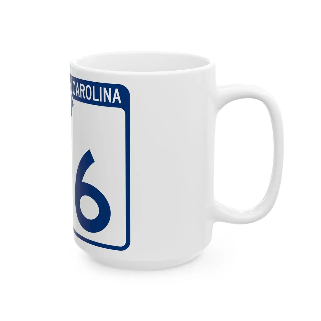 South Carolina 166 (South Carolina) (Road Sign) White Coffee Mug - Go Mug Yourself