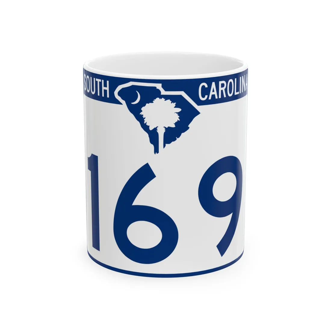 South Carolina 169 (South Carolina) (Road Sign) White Coffee Mug 11oz - Go Mug Yourself