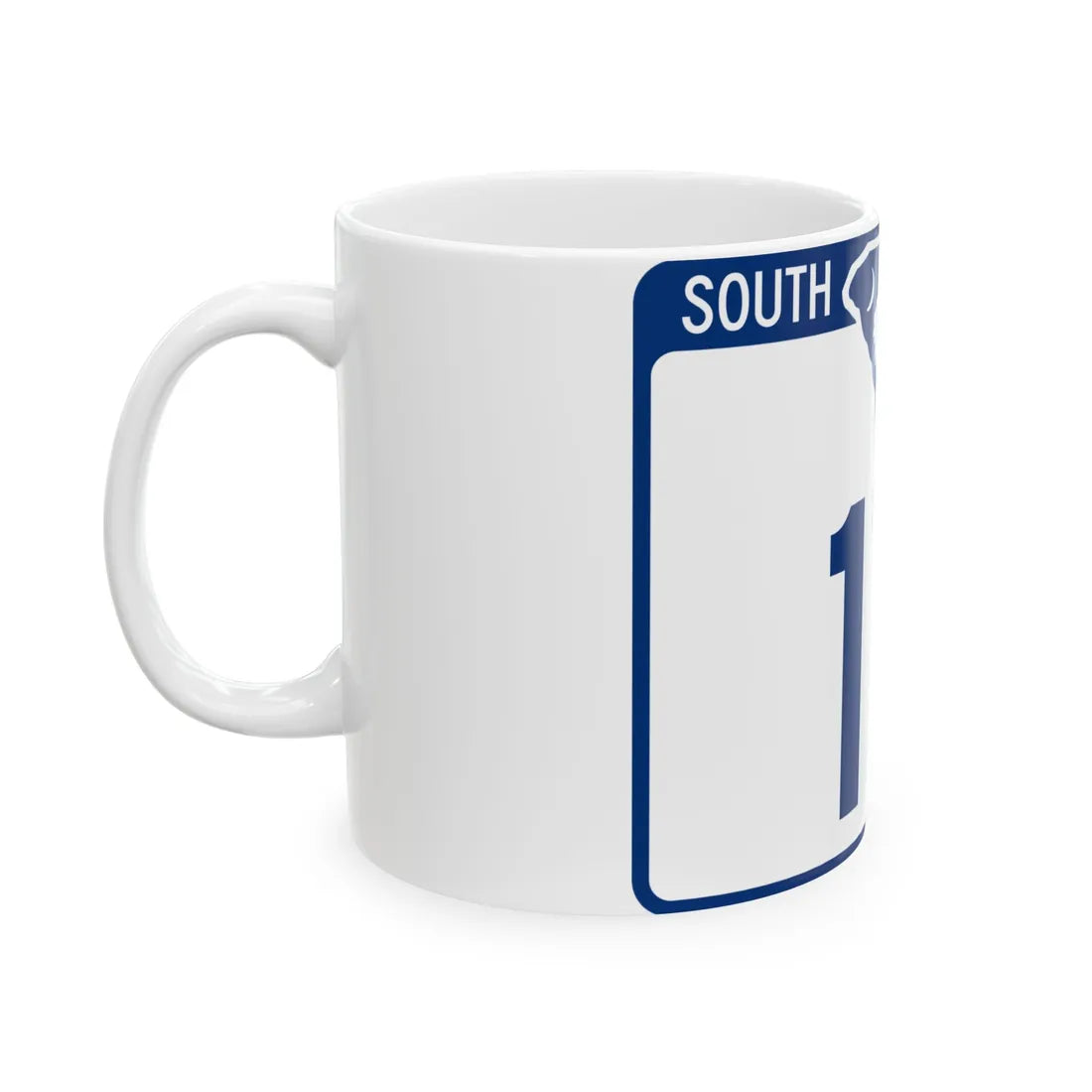 South Carolina 17 (South Carolina) (Road Sign) White Coffee Mug - Go Mug Yourself