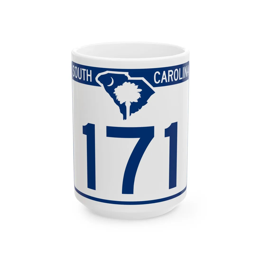 South Carolina 171 (South Carolina) (Road Sign) White Coffee Mug 15oz - Go Mug Yourself