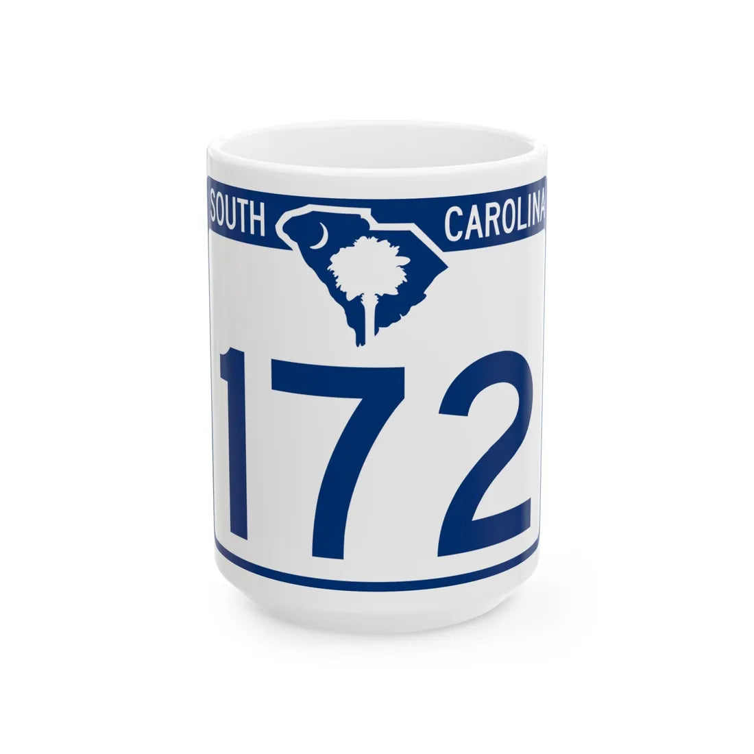 South Carolina 172 (South Carolina) (Road Sign) White Coffee Mug 15oz - Go Mug Yourself