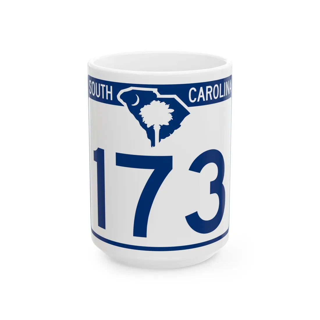 South Carolina 173 (South Carolina) (Road Sign) White Coffee Mug 15oz - Go Mug Yourself