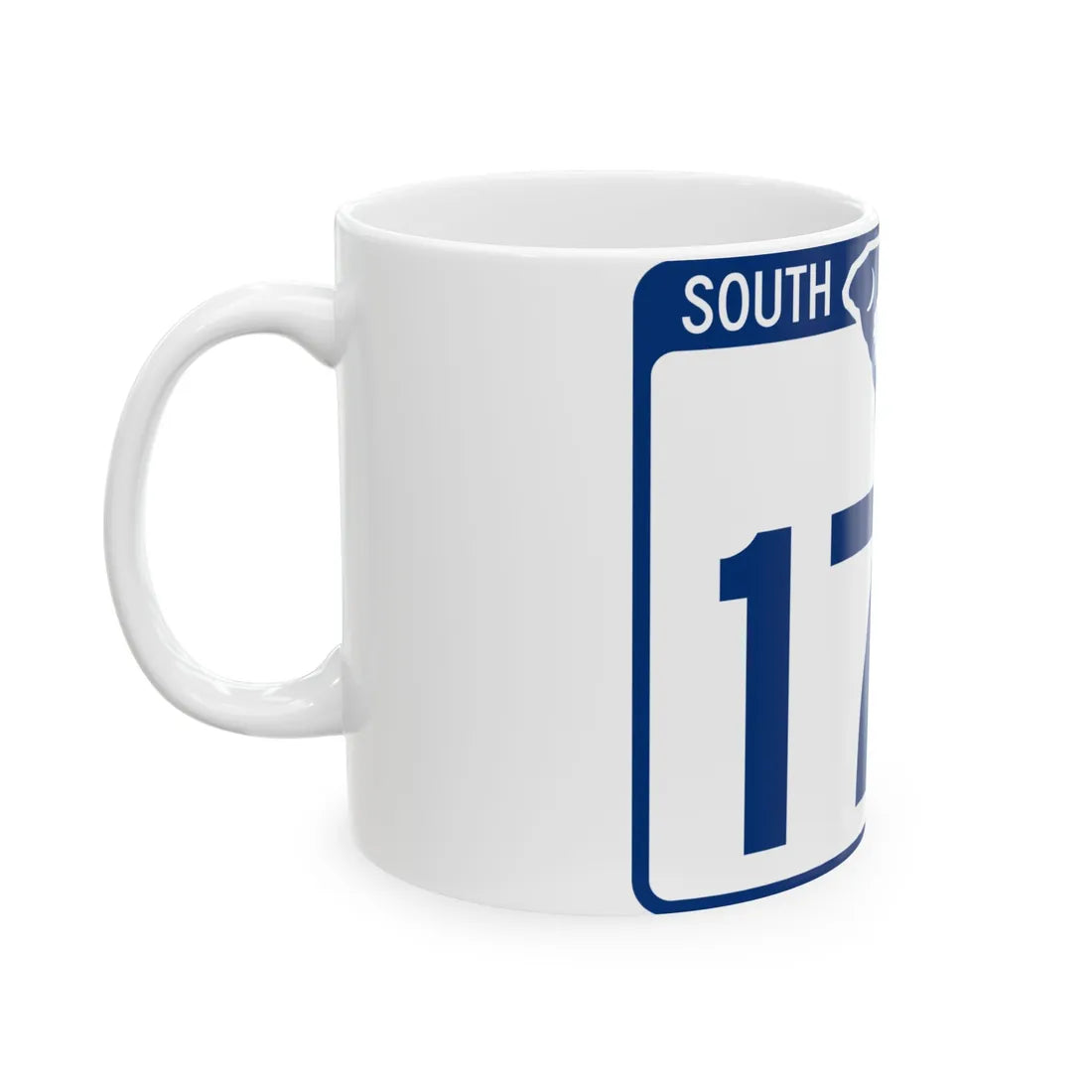 South Carolina 176 (South Carolina) (Road Sign) White Coffee Mug - Go Mug Yourself