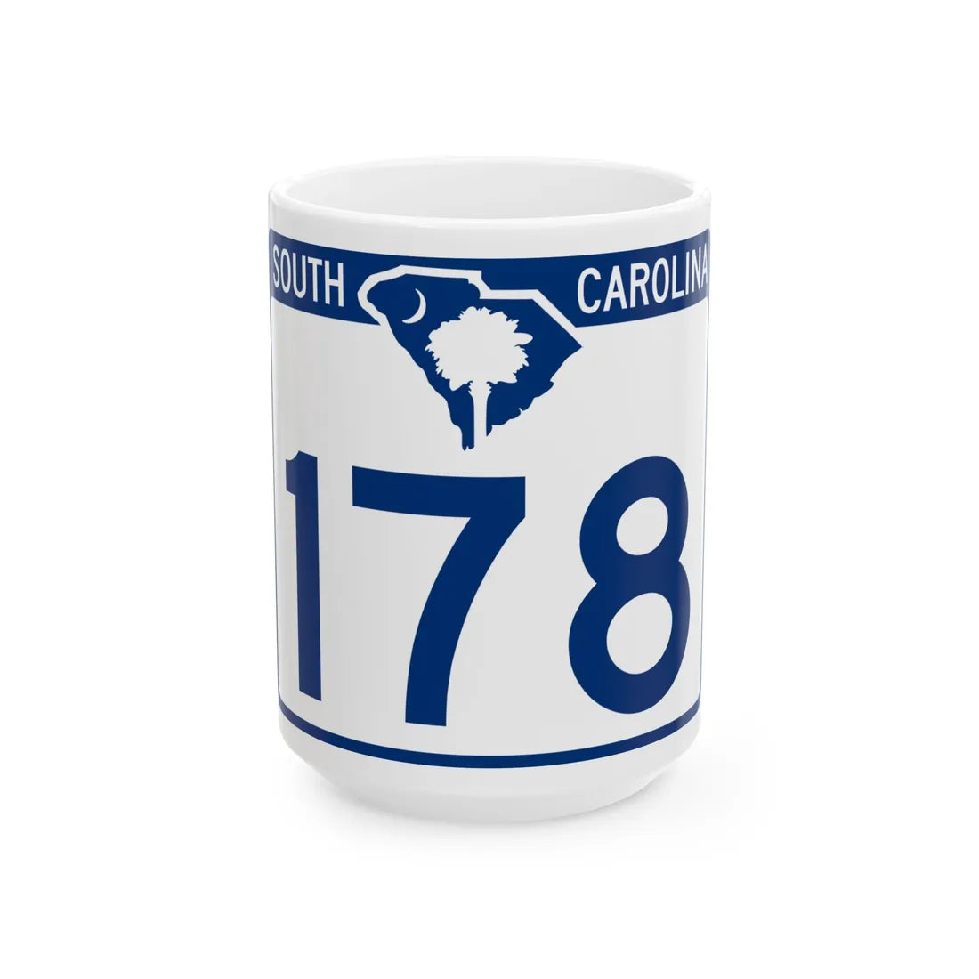 South Carolina 178 (South Carolina) (Road Sign) White Coffee Mug 15oz - Go Mug Yourself