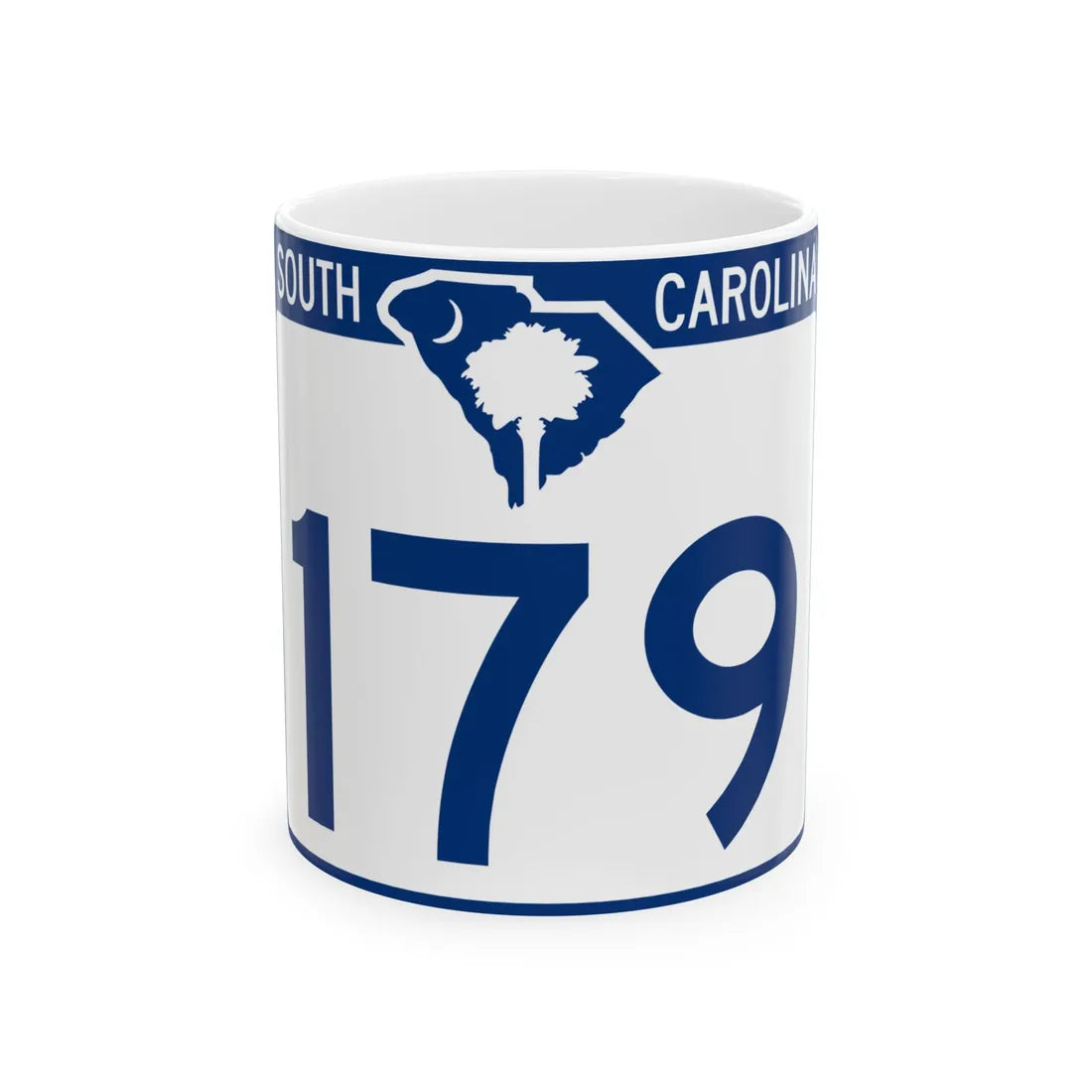 South Carolina 179 (South Carolina) (Road Sign) White Coffee Mug 11oz - Go Mug Yourself