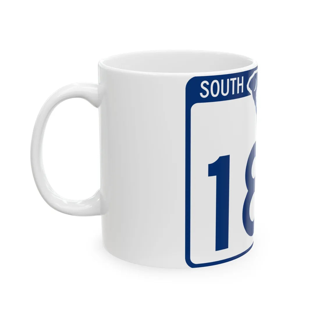 South Carolina 182 (South Carolina) (Road Sign) White Coffee Mug - Go Mug Yourself