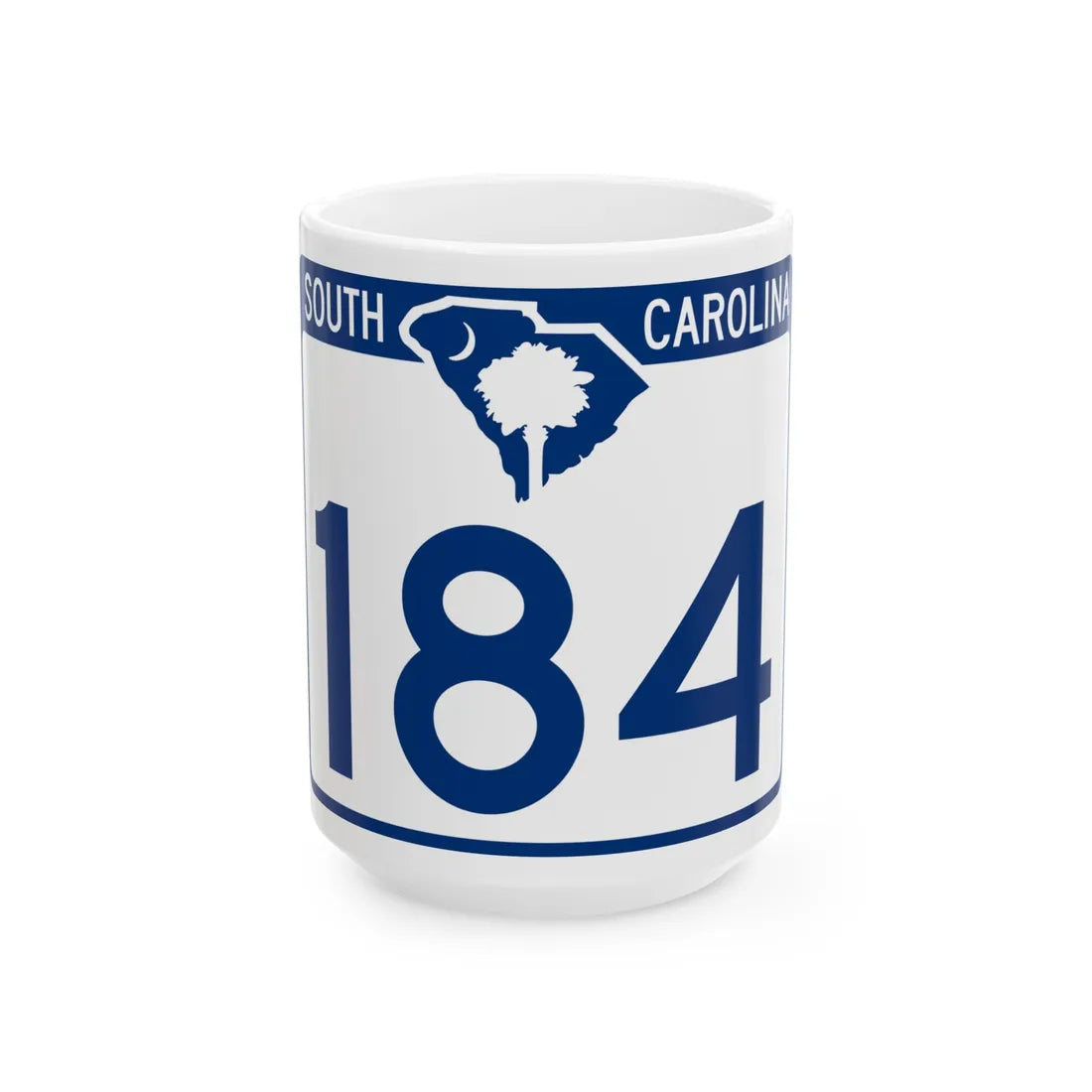 South Carolina 184 (South Carolina) (Road Sign) White Coffee Mug 15oz - Go Mug Yourself