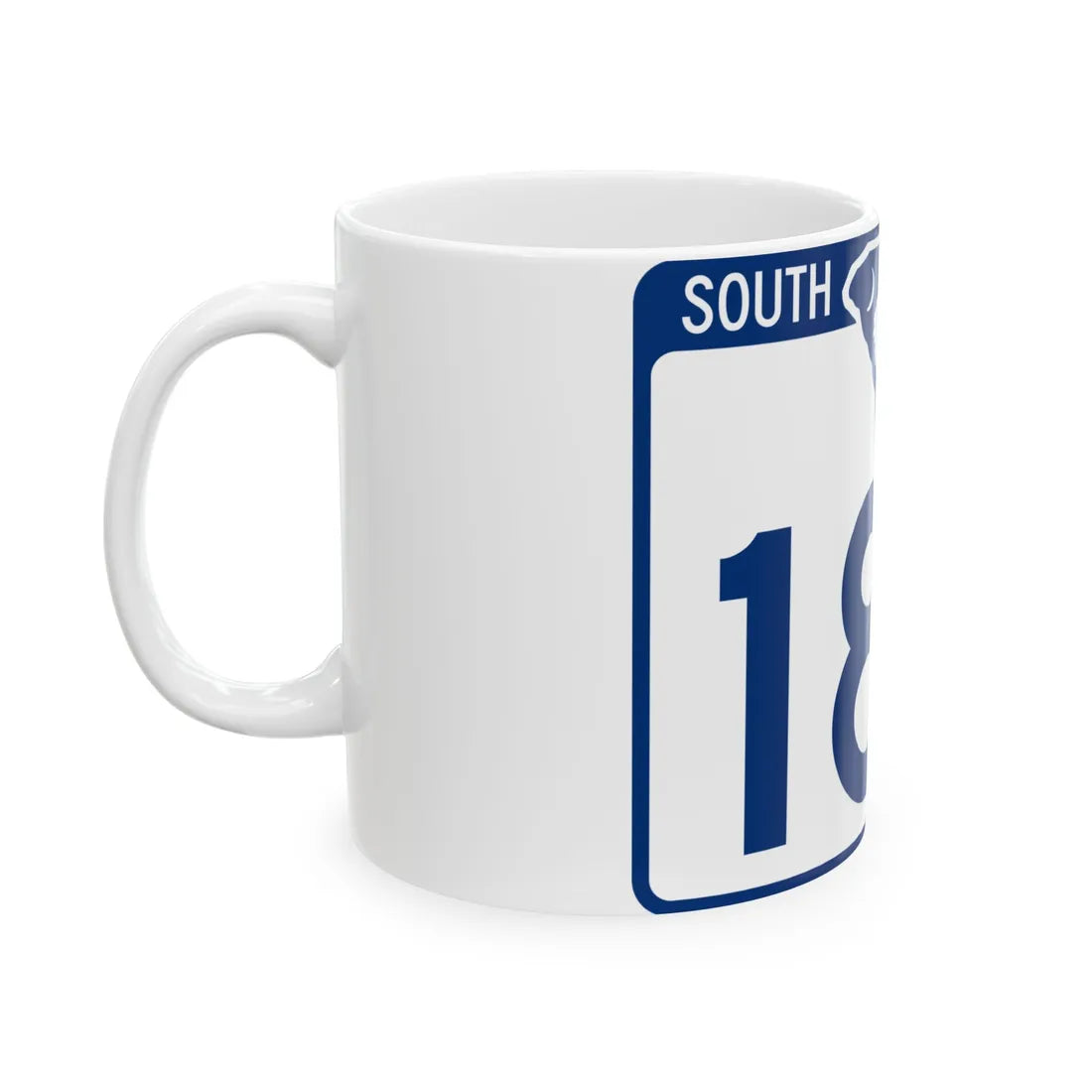 South Carolina 187 (South Carolina) (Road Sign) White Coffee Mug - Go Mug Yourself