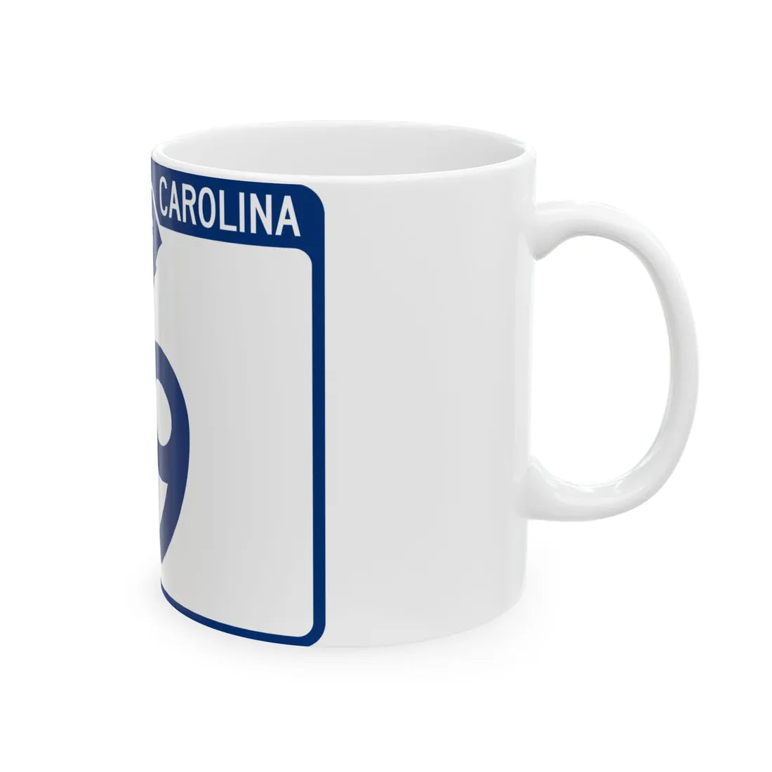 South Carolina 19 (South Carolina) (Road Sign) White Coffee Mug - Go Mug Yourself