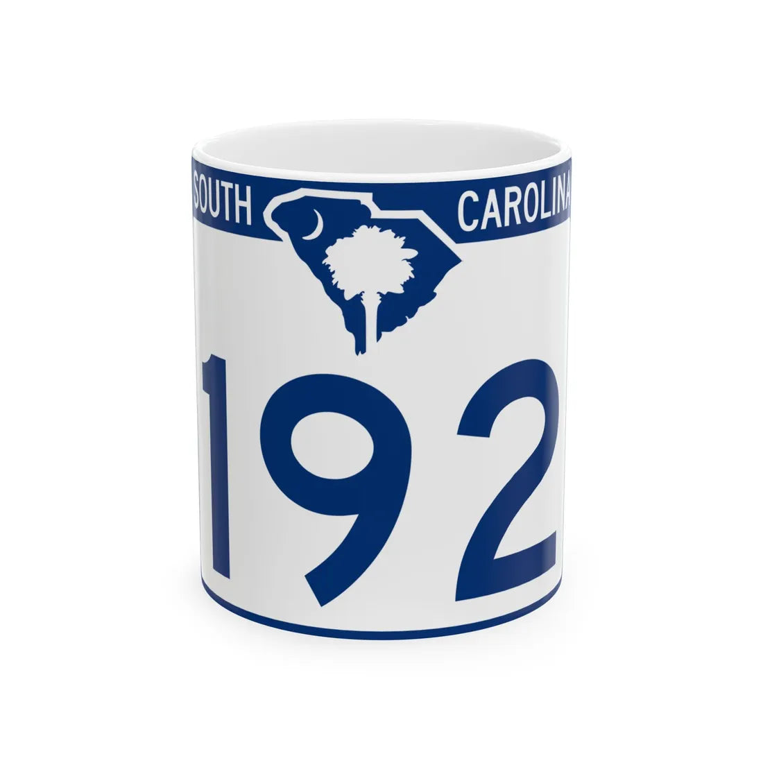 South Carolina 192 (South Carolina) (Road Sign) White Coffee Mug 11oz - Go Mug Yourself