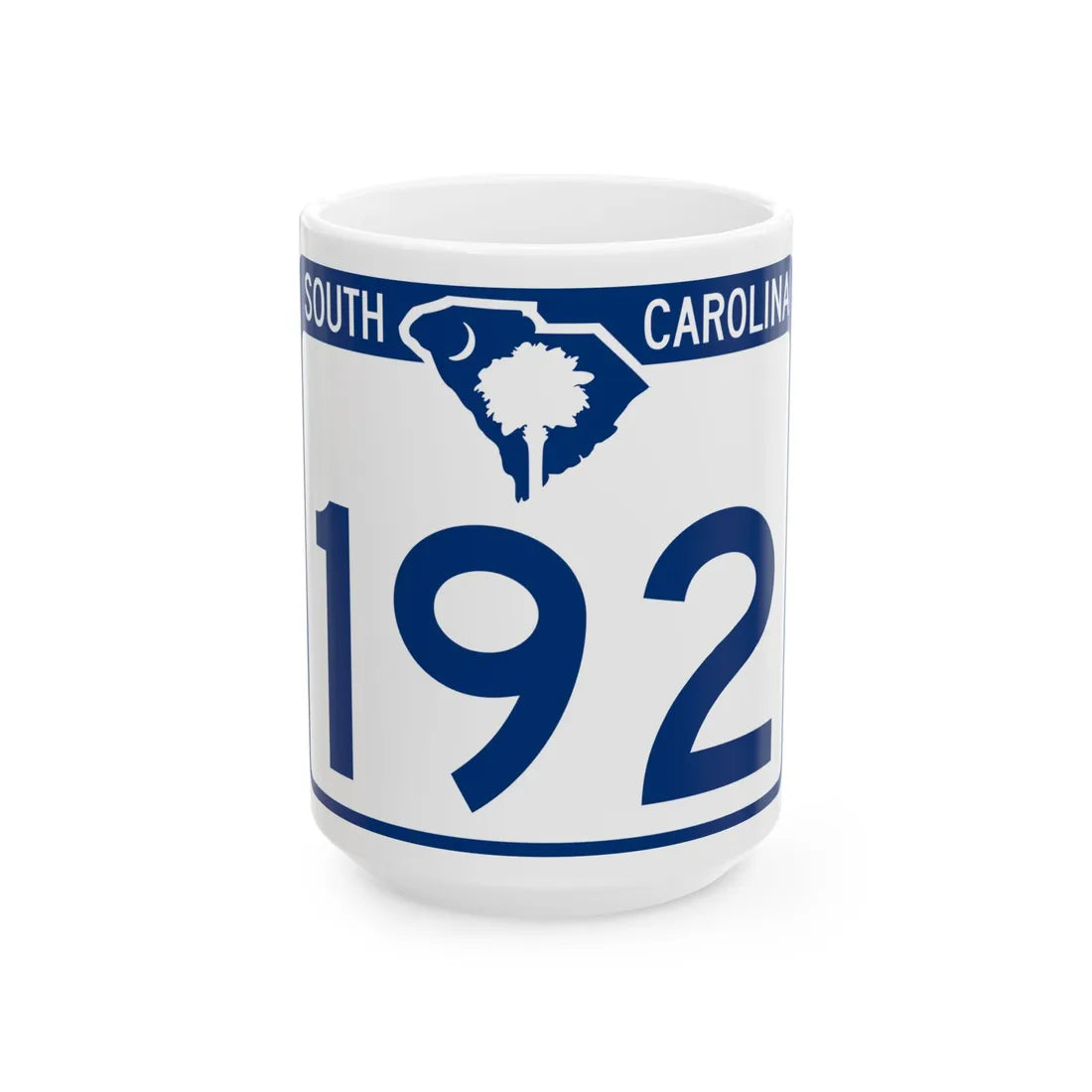 South Carolina 192 (South Carolina) (Road Sign) White Coffee Mug 15oz - Go Mug Yourself