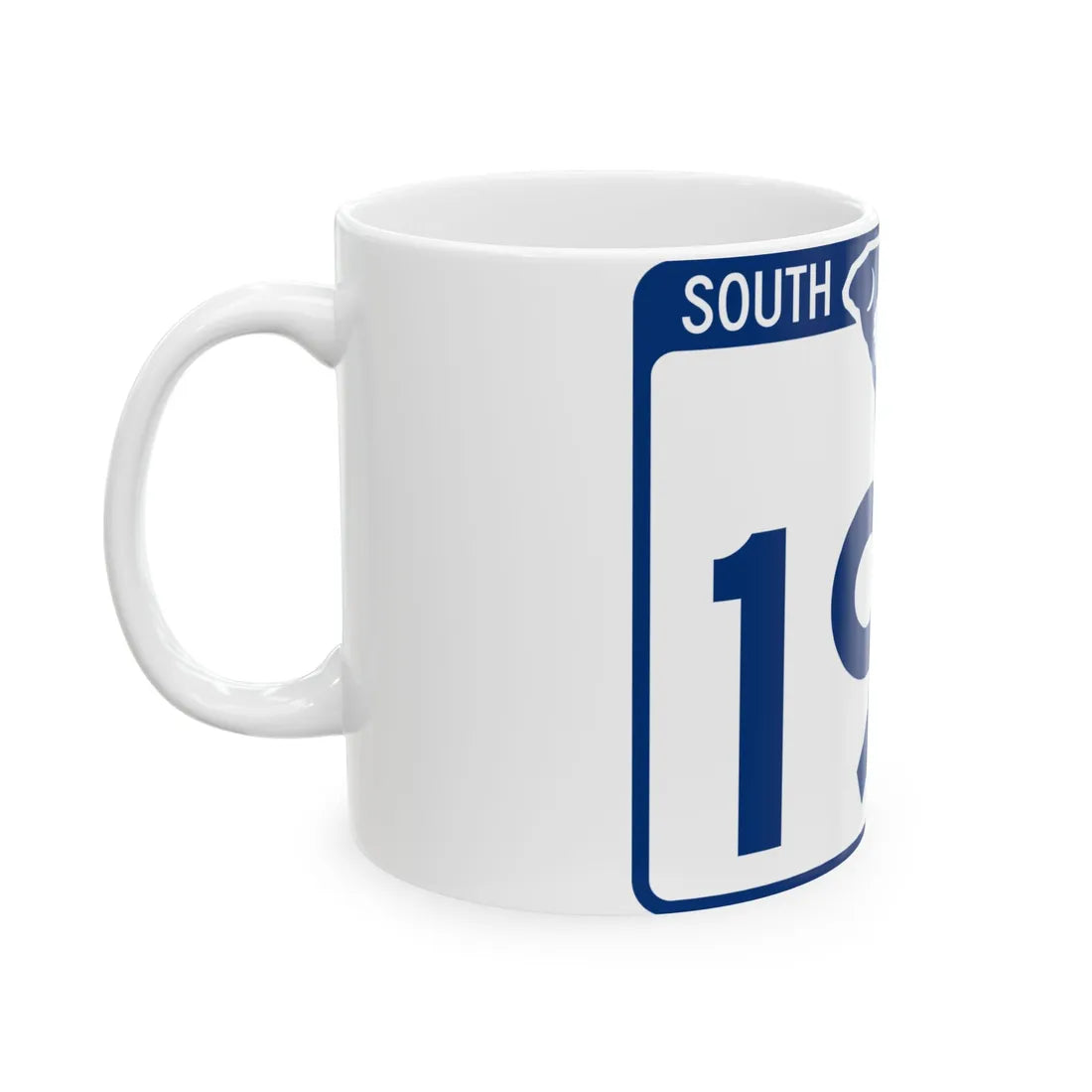 South Carolina 193 (South Carolina) (Road Sign) White Coffee Mug - Go Mug Yourself