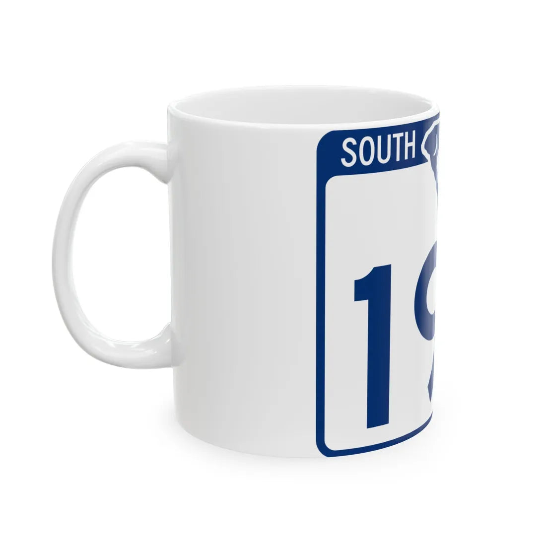 South Carolina 194 (South Carolina) (Road Sign) White Coffee Mug - Go Mug Yourself