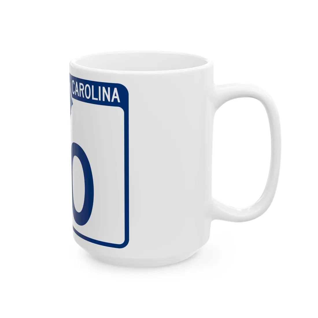 South Carolina 20 (South Carolina) (Road Sign) White Coffee Mug - Go Mug Yourself