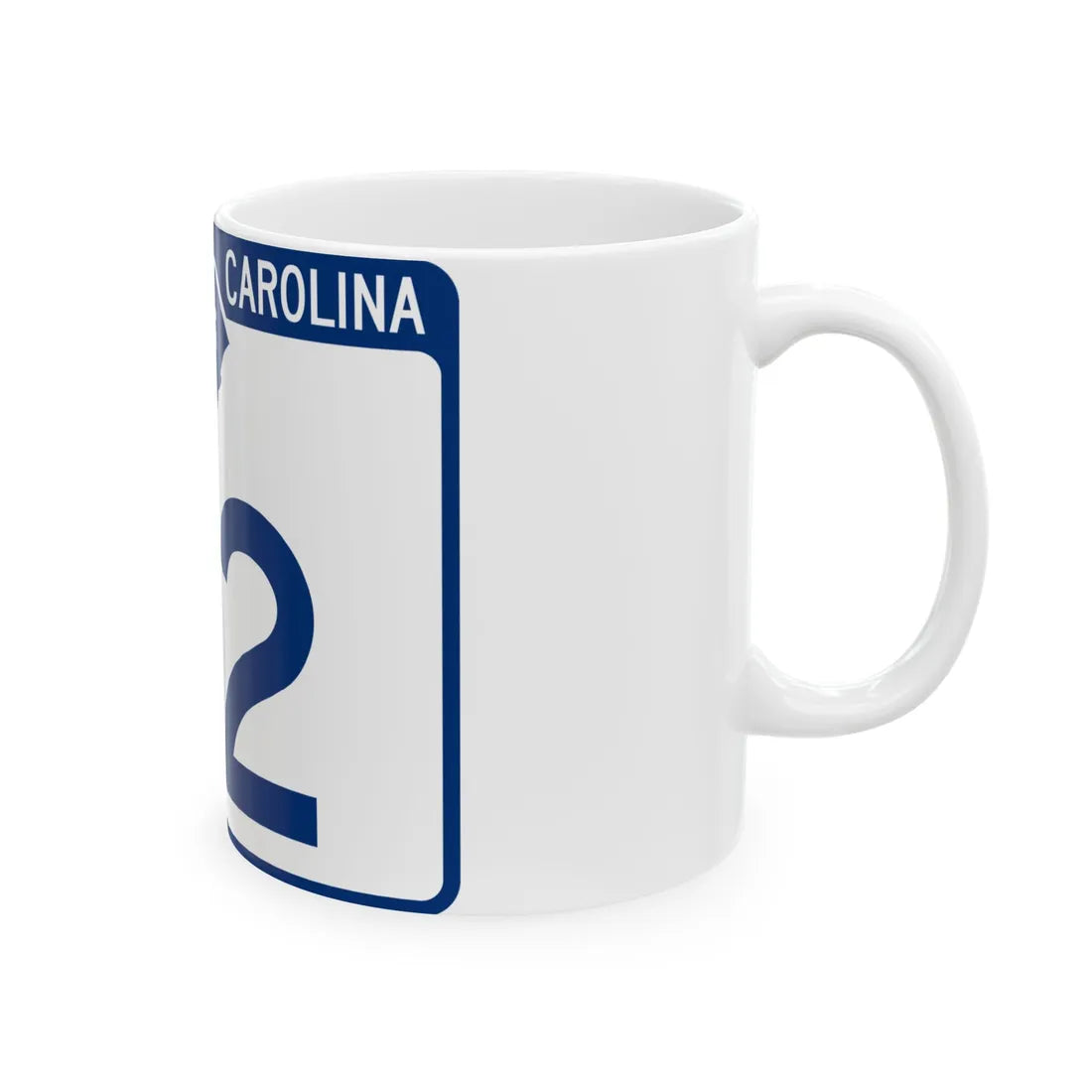 South Carolina 22 (South Carolina) (Road Sign) White Coffee Mug - Go Mug Yourself