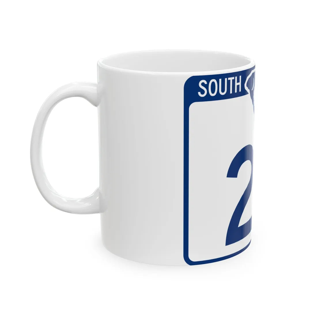 South Carolina 23 (South Carolina) (Road Sign) White Coffee Mug - Go Mug Yourself