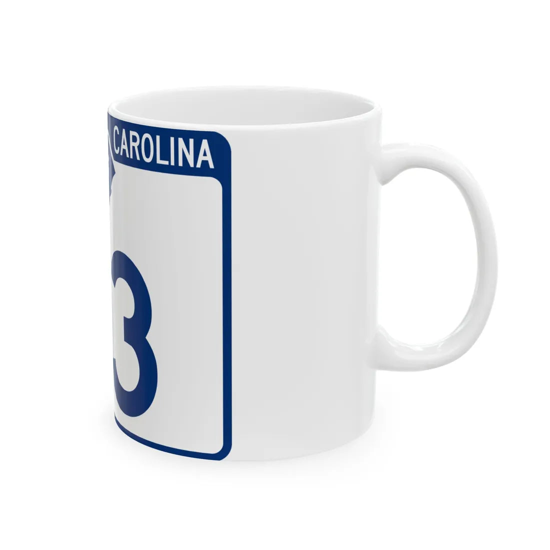 South Carolina 23 (South Carolina) (Road Sign) White Coffee Mug - Go Mug Yourself