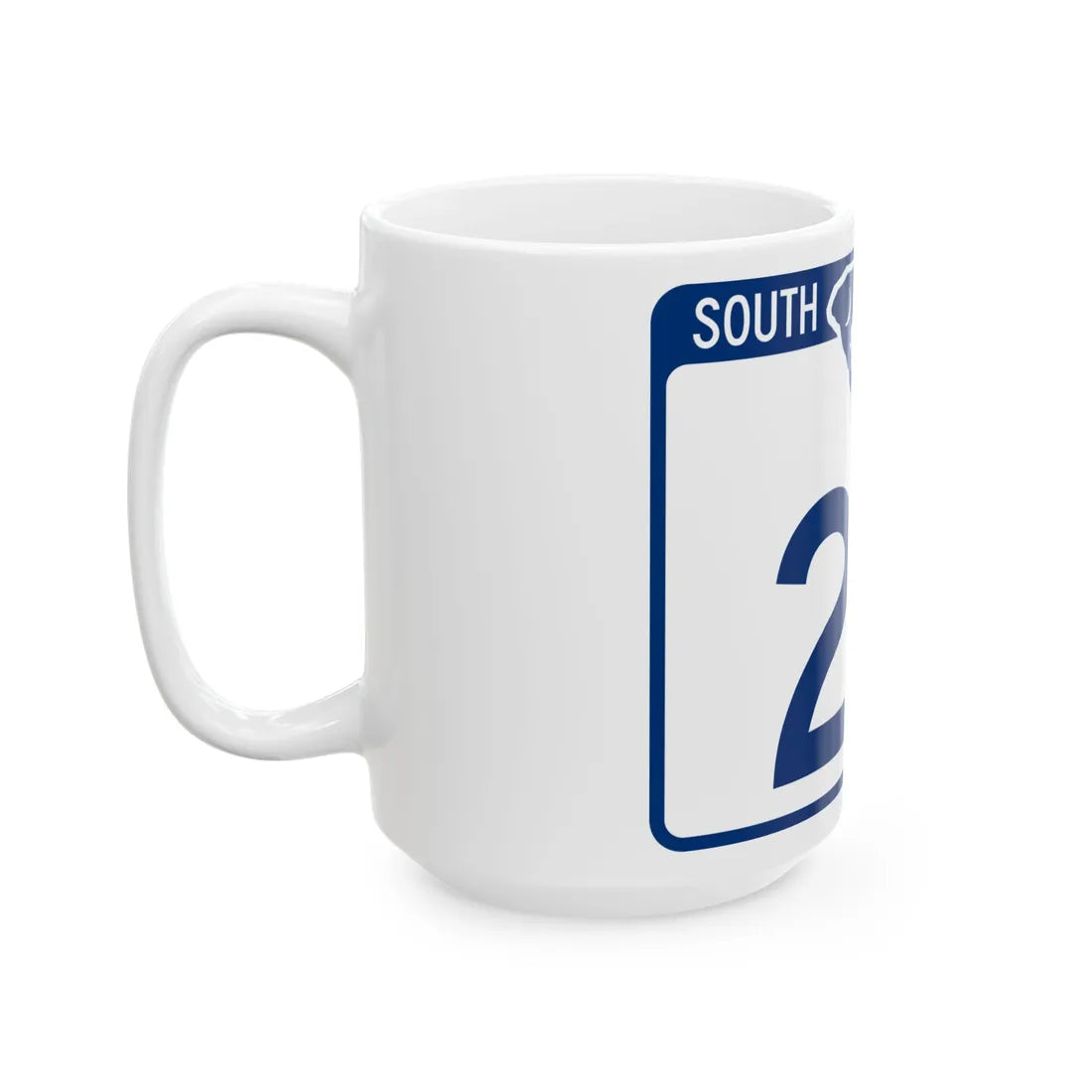South Carolina 23 (South Carolina) (Road Sign) White Coffee Mug - Go Mug Yourself