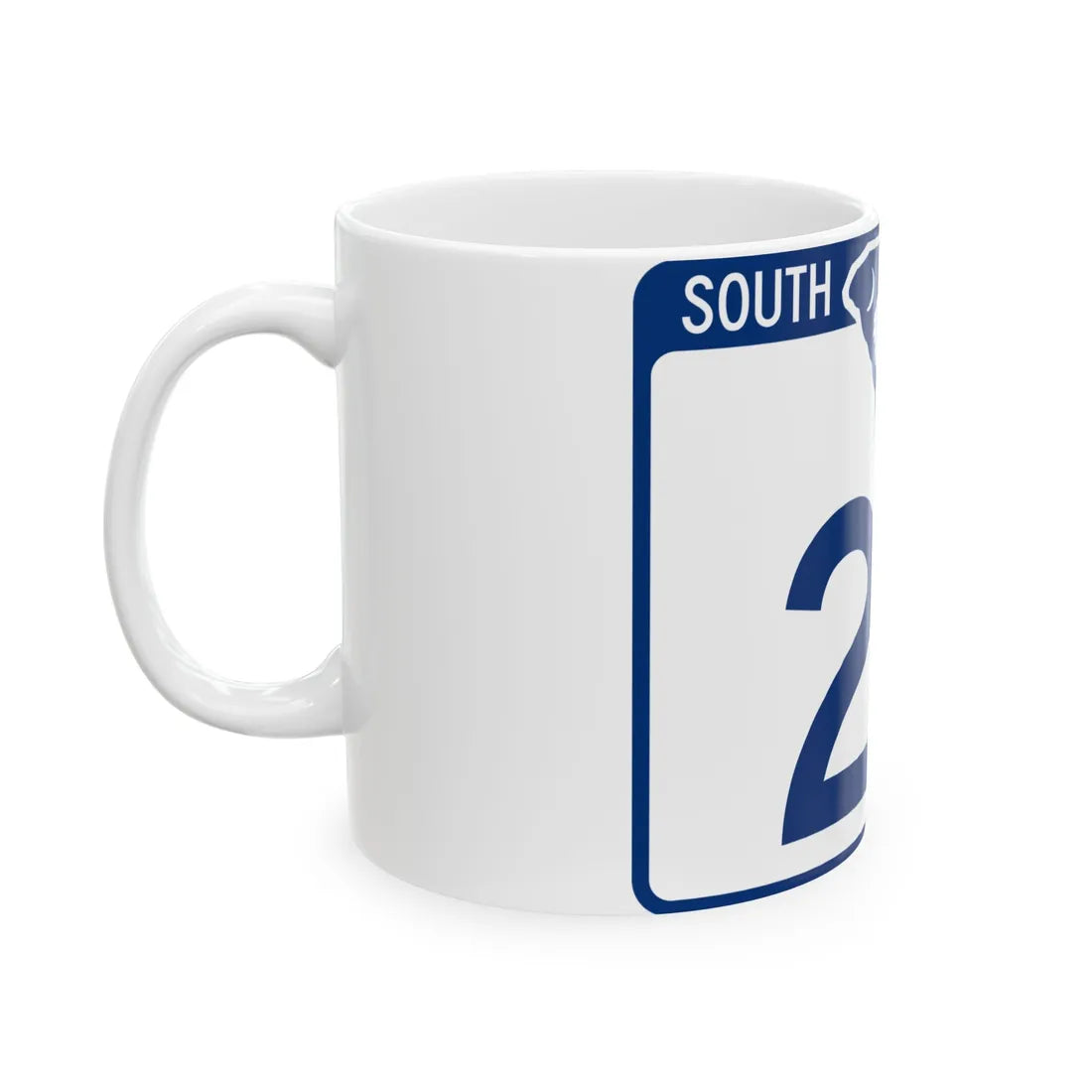 South Carolina 27 (South Carolina) (Road Sign) White Coffee Mug - Go Mug Yourself