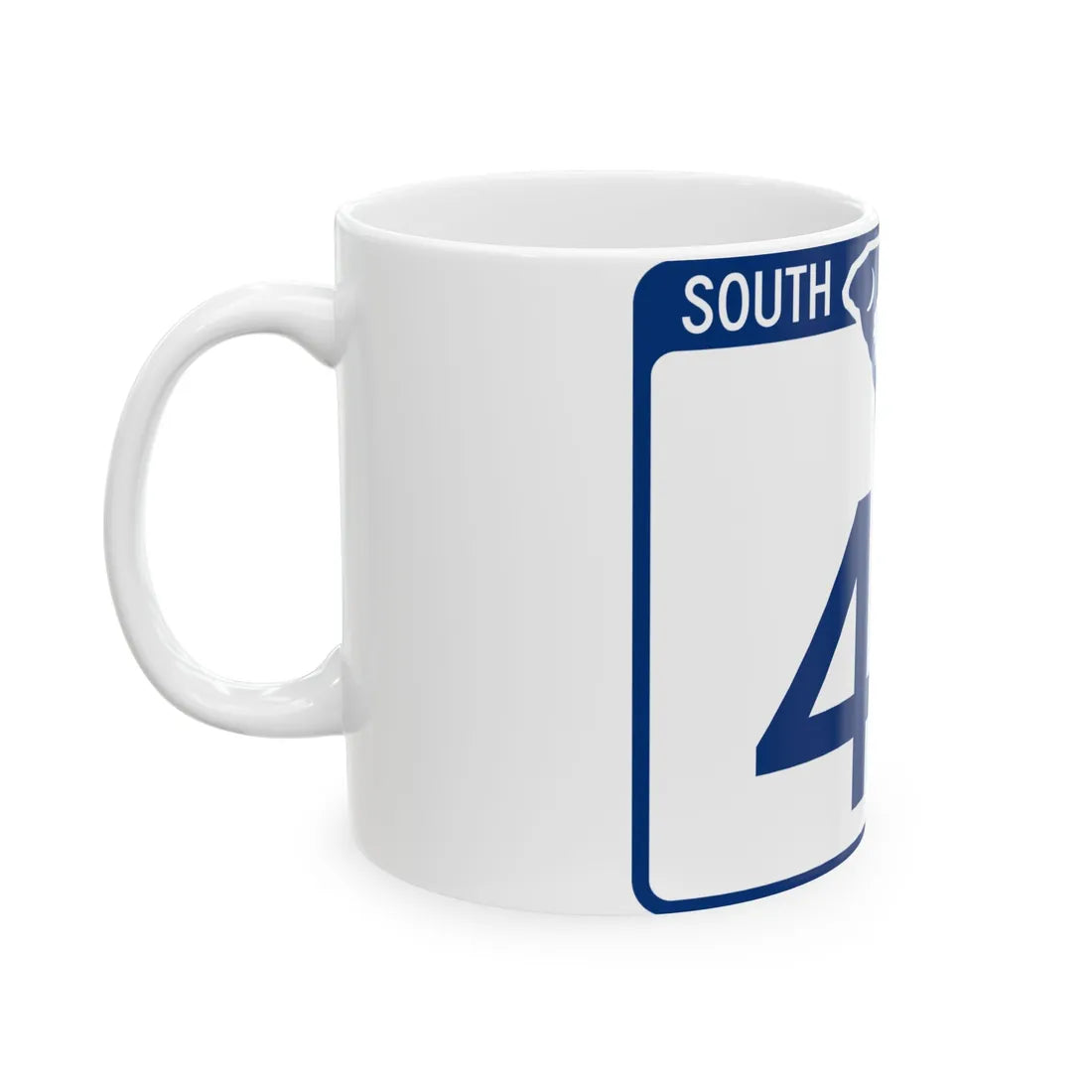 South Carolina 43 (South Carolina) (Road Sign) White Coffee Mug - Go Mug Yourself