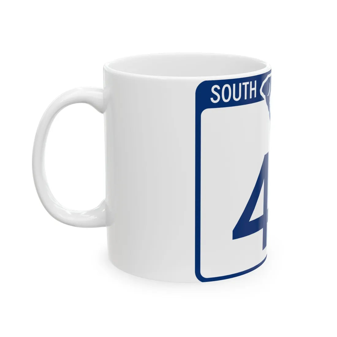 South Carolina 48 (South Carolina) (Road Sign) White Coffee Mug - Go Mug Yourself