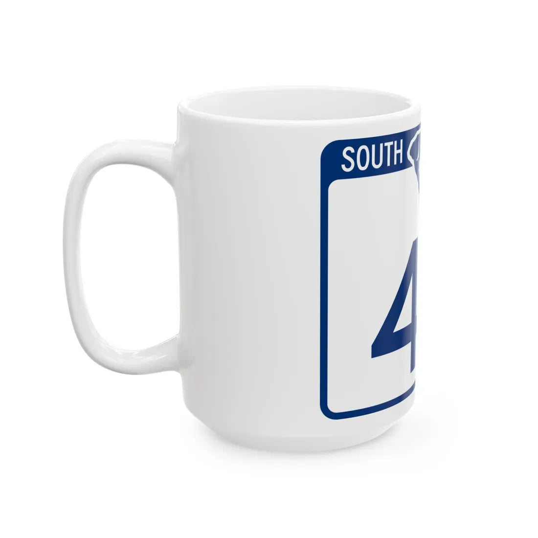 South Carolina 48 (South Carolina) (Road Sign) White Coffee Mug - Go Mug Yourself