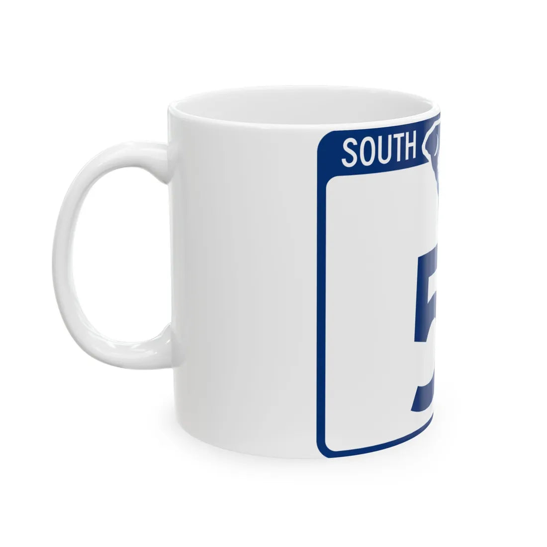 South Carolina 51 (South Carolina) (Road Sign) White Coffee Mug - Go Mug Yourself