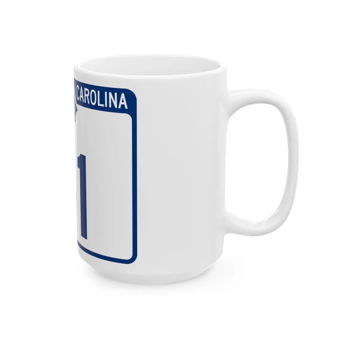 South Carolina 51 (South Carolina) (Road Sign) White Coffee Mug - Go Mug Yourself