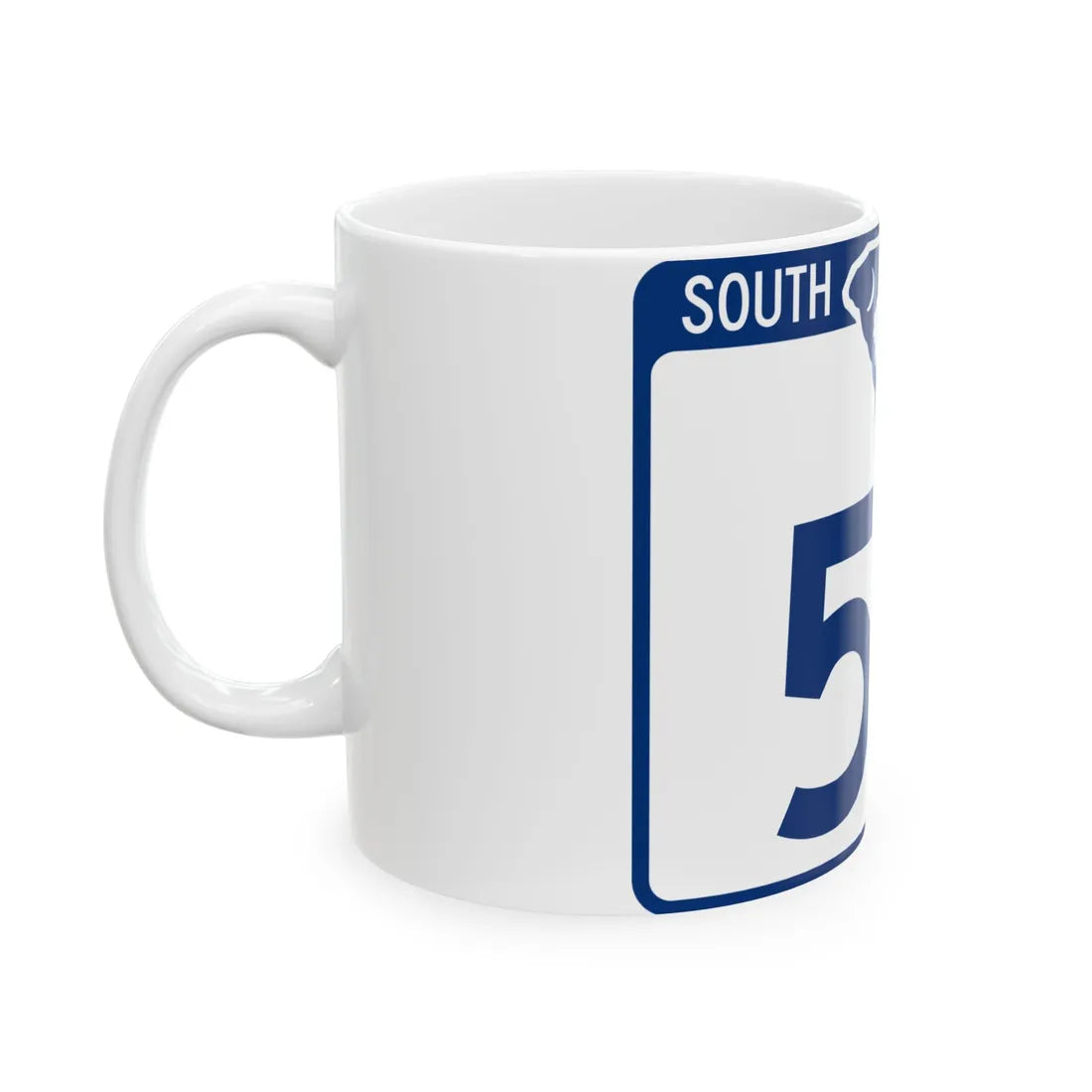 South Carolina 53 (South Carolina) (Road Sign) White Coffee Mug - Go Mug Yourself