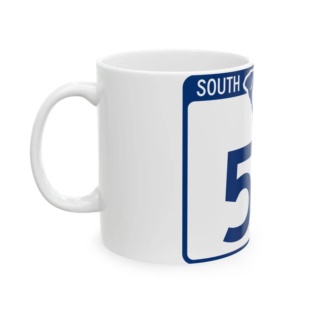 South Carolina 54 (South Carolina) (Road Sign) White Coffee Mug - Go Mug Yourself