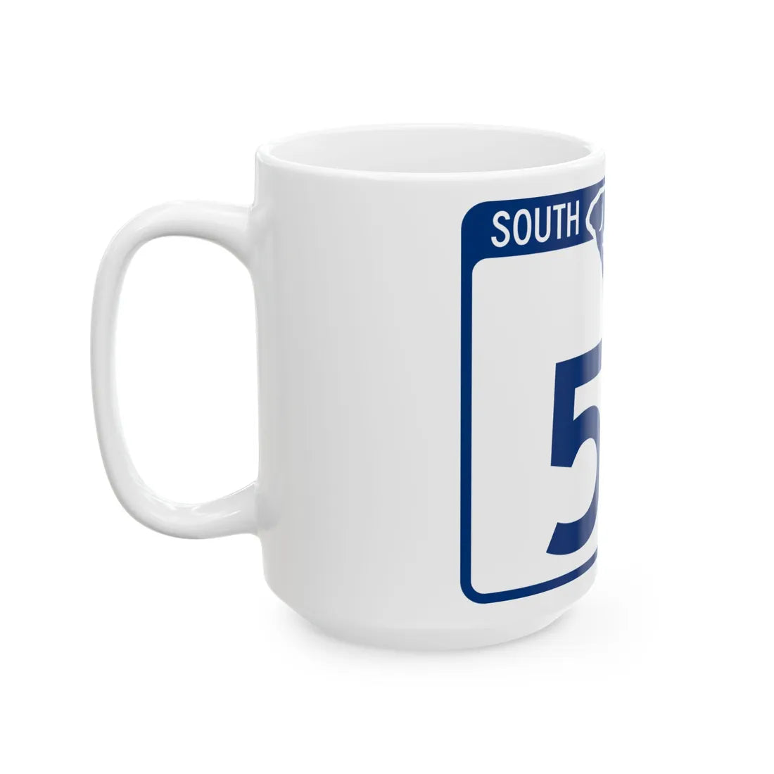 South Carolina 54 (South Carolina) (Road Sign) White Coffee Mug - Go Mug Yourself
