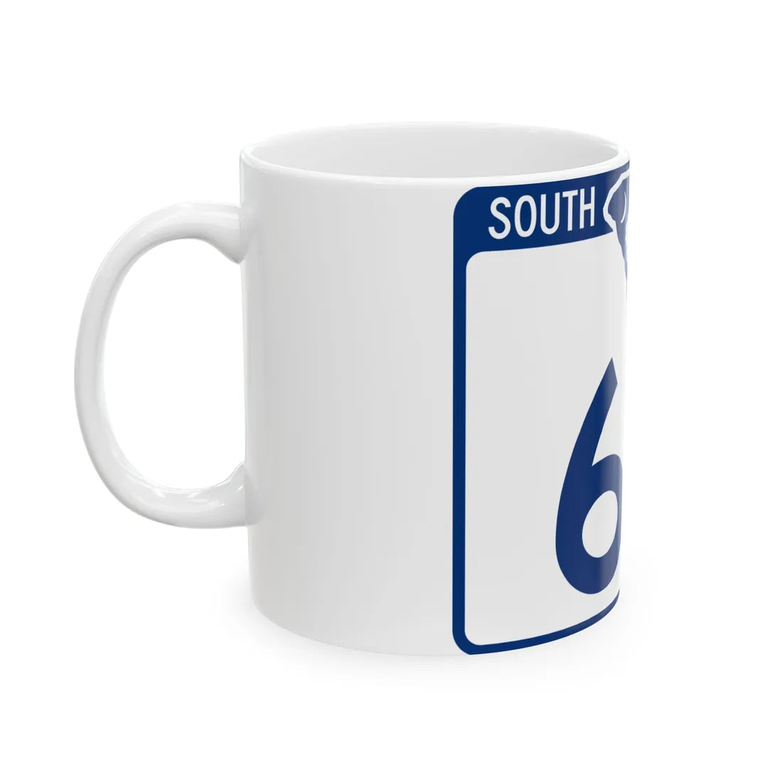 South Carolina 66 (South Carolina) (Road Sign) White Coffee Mug - Go Mug Yourself