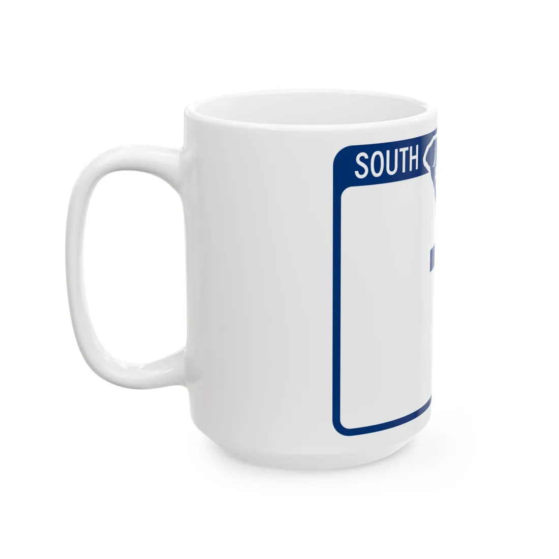 South Carolina 7 (South Carolina) (Road Sign) White Coffee Mug - Go Mug Yourself