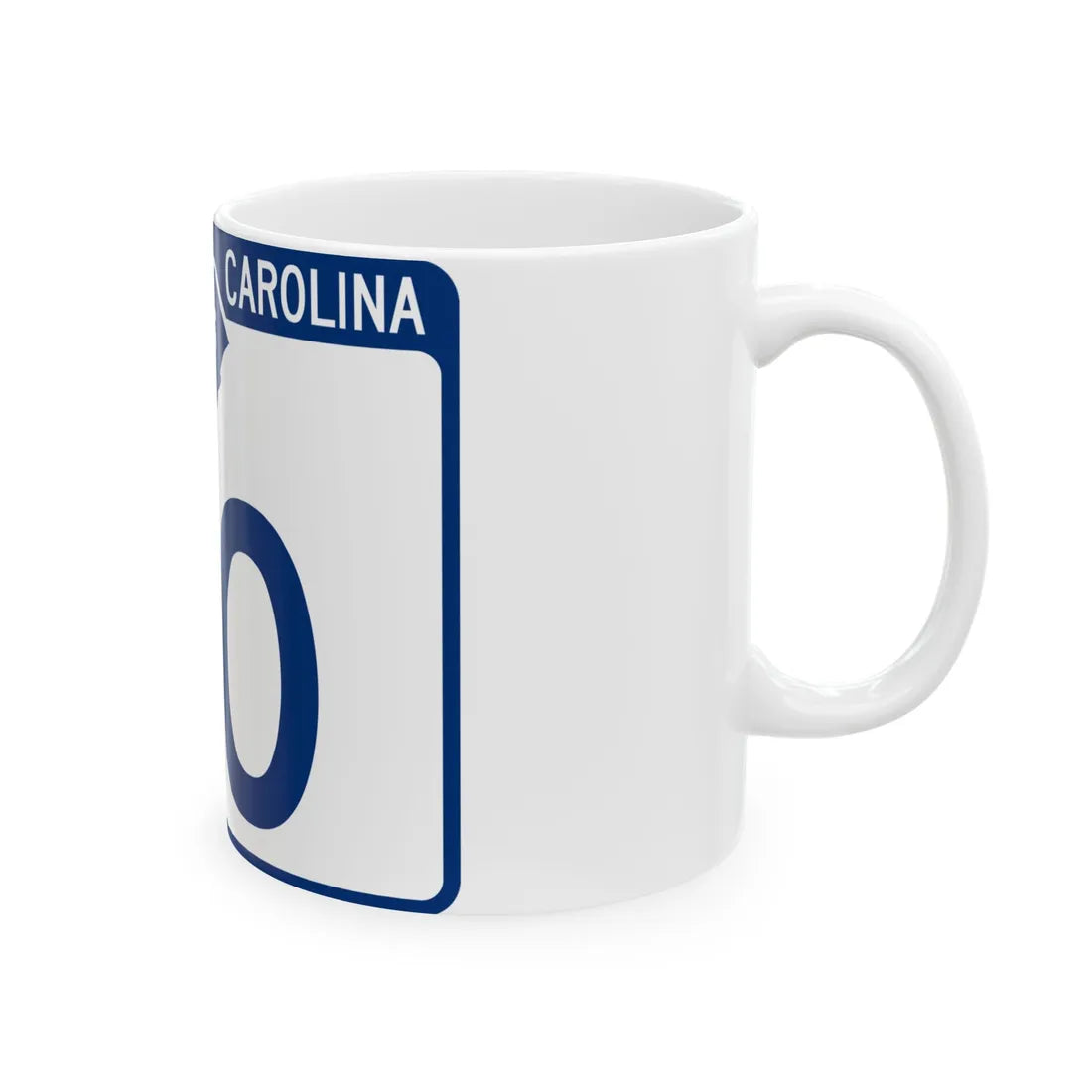 South Carolina 80 (South Carolina) (Road Sign) White Coffee Mug - Go Mug Yourself