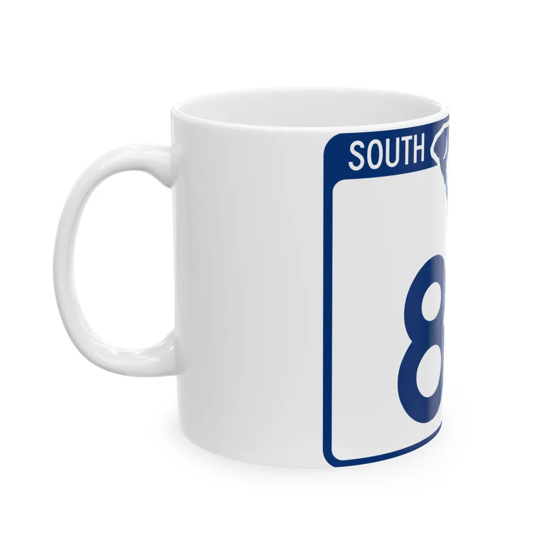 South Carolina 83 (South Carolina) (Road Sign) White Coffee Mug - Go Mug Yourself