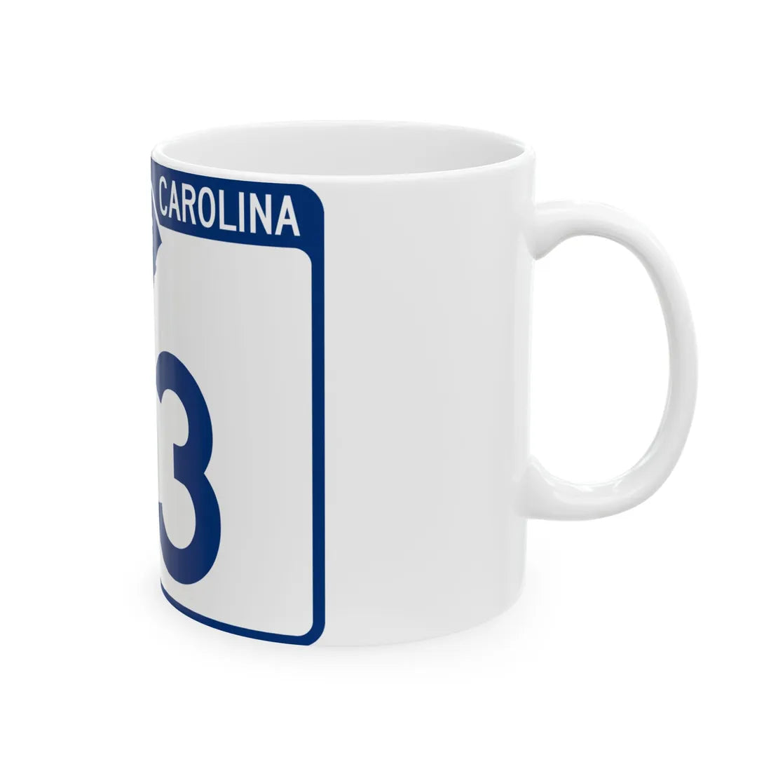 South Carolina 83 (South Carolina) (Road Sign) White Coffee Mug - Go Mug Yourself