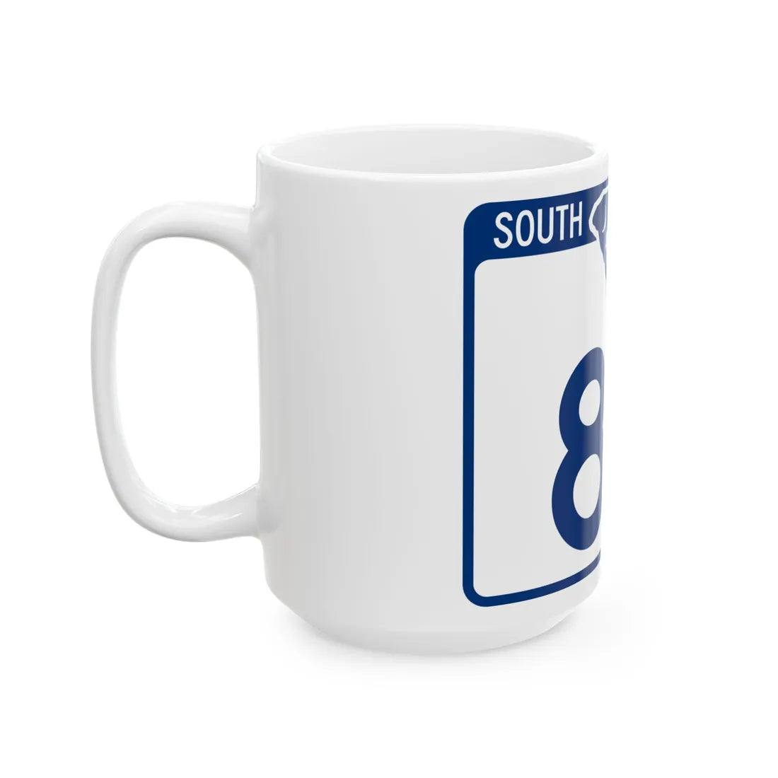 South Carolina 83 (South Carolina) (Road Sign) White Coffee Mug - Go Mug Yourself