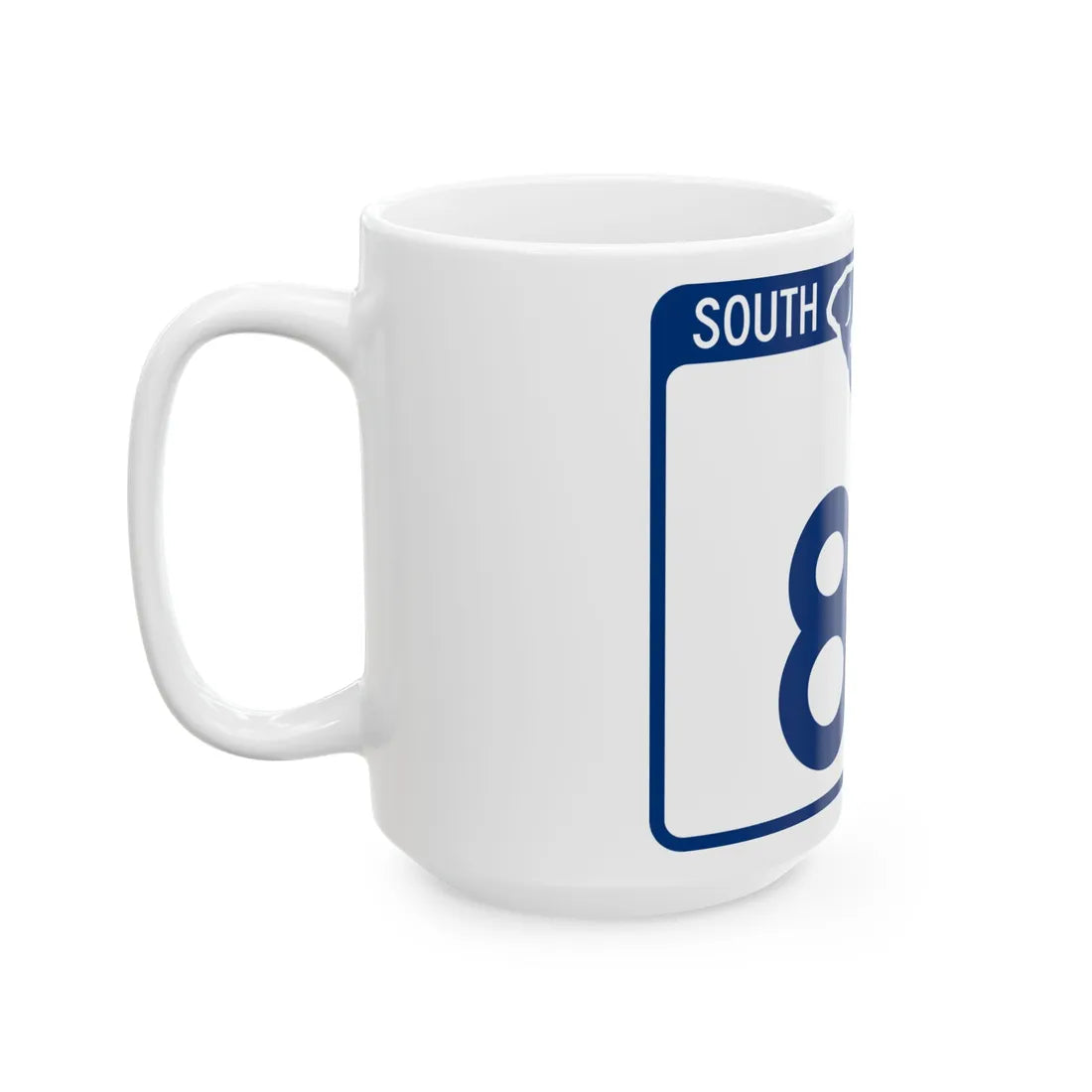 South Carolina 87 (South Carolina) (Road Sign) White Coffee Mug - Go Mug Yourself