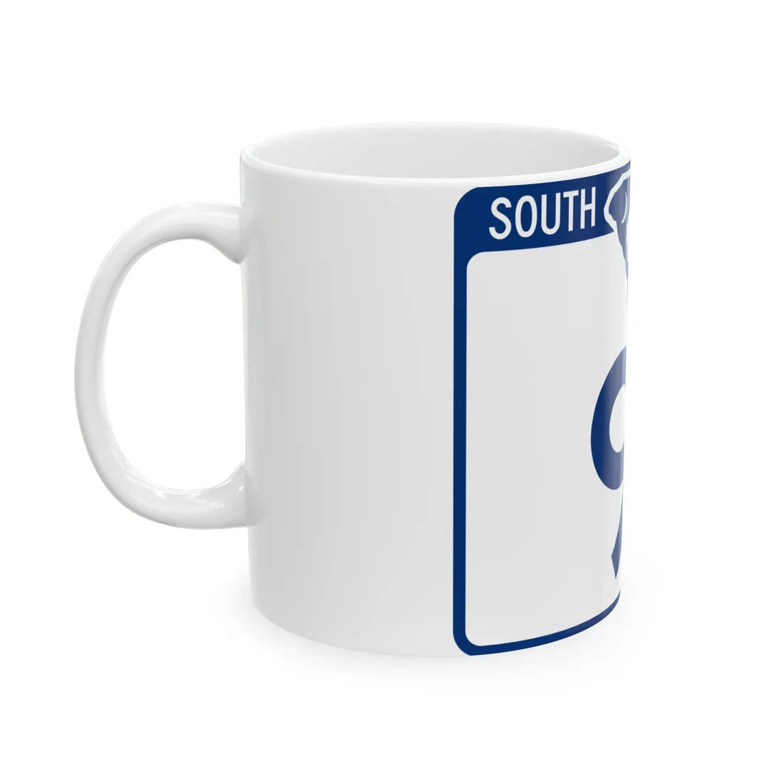 South Carolina 91 (South Carolina) (Road Sign) White Coffee Mug - Go Mug Yourself
