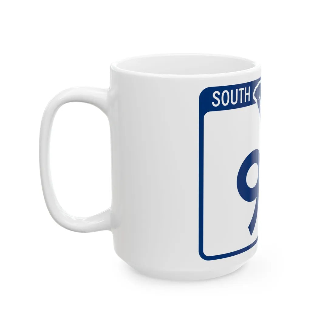 South Carolina 92 (South Carolina) (Road Sign) White Coffee Mug - Go Mug Yourself