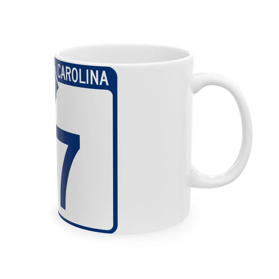 South Carolina 97 (South Carolina) (Road Sign) White Coffee Mug - Go Mug Yourself